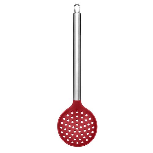 Escumadeira de Silicone Cabo Inox Vermelha Up Home - UD070OUT [Remanufaturado]