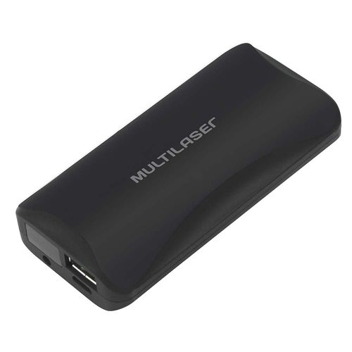 Carregador Portátil Power Bank C/ Led 4,500Mah Preto Multilaser - CB092