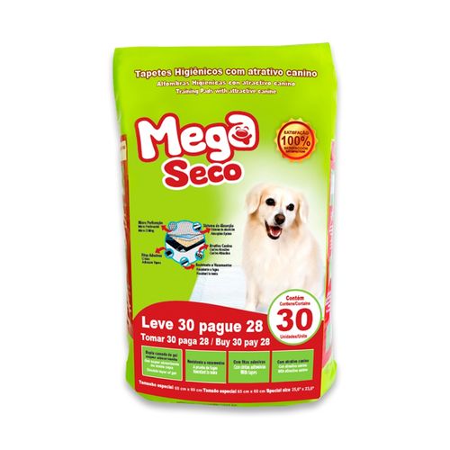 Tapete Higiênico Mega Seco 30 und 65x60cm Blue - 265OUT [Remanufaturado]
