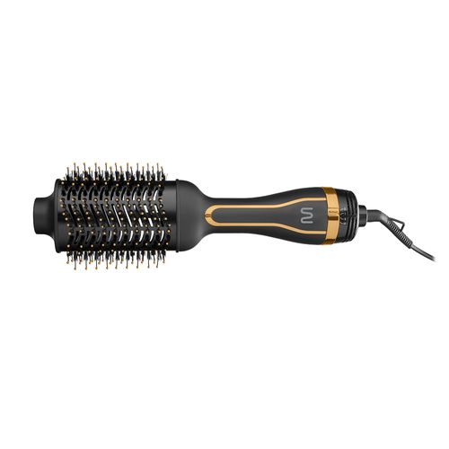 Escova Secadora Oval com Cabo Giratório, 3 Ajustes Temp + Ar Frio, Revestimento Cerâmico 1200w-220v Dourada Multi Care - EB088