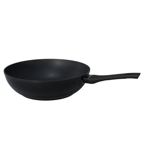 Panela Wok Ouro Preto 30cm Alumínio 4 Camadas, Revestimento Antiaderente Goldflon e Cabo Soft touch UpHome by Jomafe - UD286OUT [Remanufaturado]