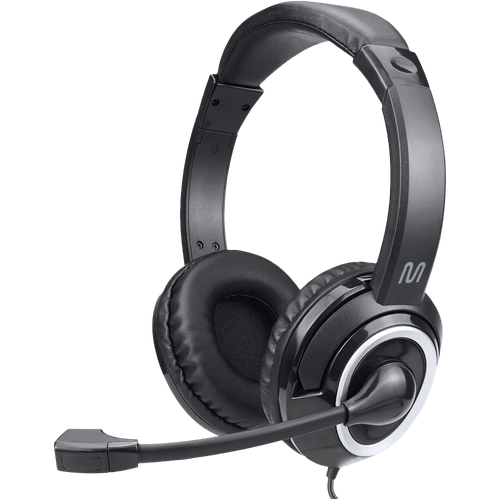 Headset com Fio HF700 Conexão P3 e USB Preto Multi - PH424