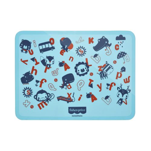 Jogo Americano de Silicone Estampado Yummy! Azul Fisher-Price - BB1195