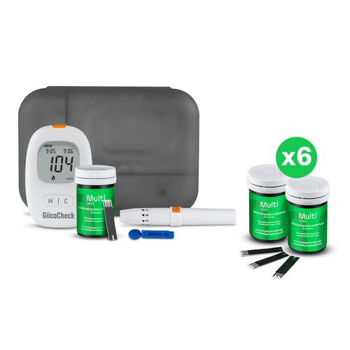 Kit Aparelho Medidor de Glicemia Glicocheck Care Plus + 360 tiras para Glicemia - HC4872K