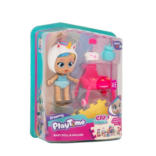 Boneca Cry Babies Playtime Dreamy Com Carrinho Multikids - BR2463