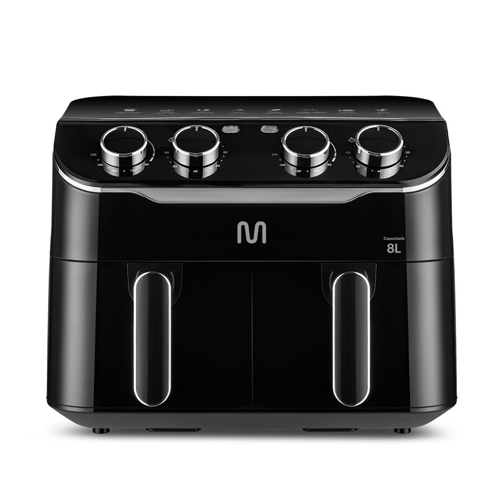 Air Fryer Multi 8L com 2 Gavetas 2500w 220v Preta - GO234OUT [Remanufaturado]