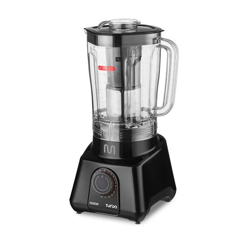 Liquidificador 2,6L Turbo Preto 1100w-220v c/ 12 Velocidades Multi Home - LQ1102OUT [Remanufaturado]