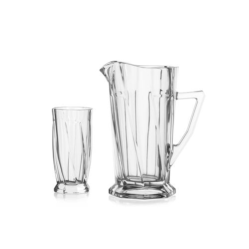 Conjunto Jarra com 6 Copos em Vidro Up Home - UD279OUT [Remanufaturado]