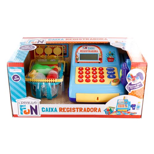 Caixa Registradora Azul Com Luz e Som Creative Fun Multikids - BR386OUT [Remanufaturado]