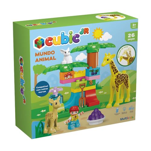 Blocos Criativos - Mundo Animal 26 Peças Multikids - BR2247