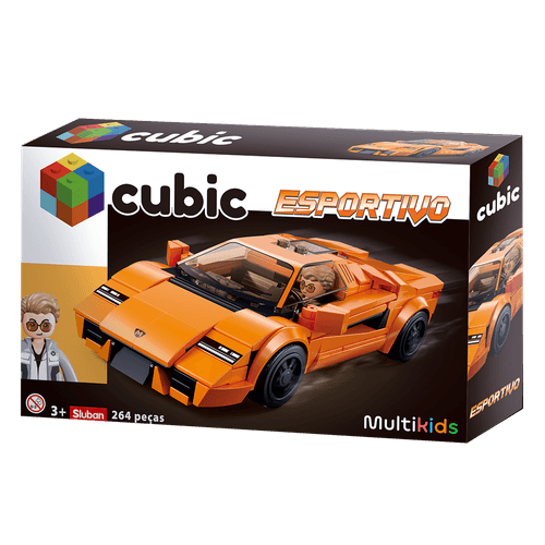 Bloco de montar Carro de Corrida com 264 Pcs Multikids - Br2283