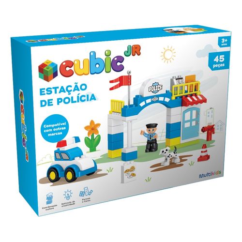Blocos Criativos Estação de Polícia 45 Peças Multikids - BR2249OUT [Remanufaturado]