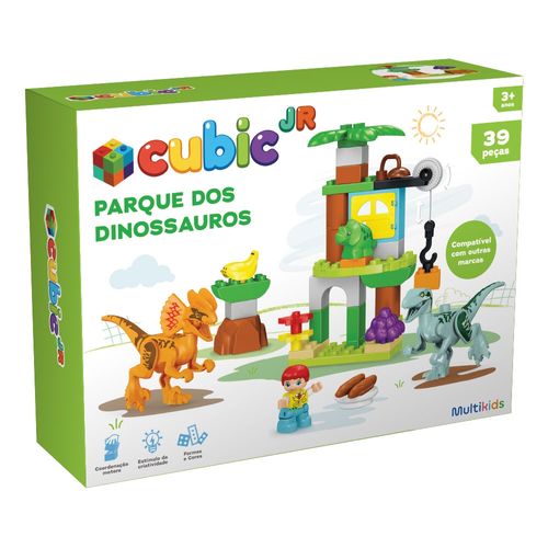 Blocos Criativos Parque dos Dinossauros 39 Peças Multikids - BR2248OUT [Remanufaturado]