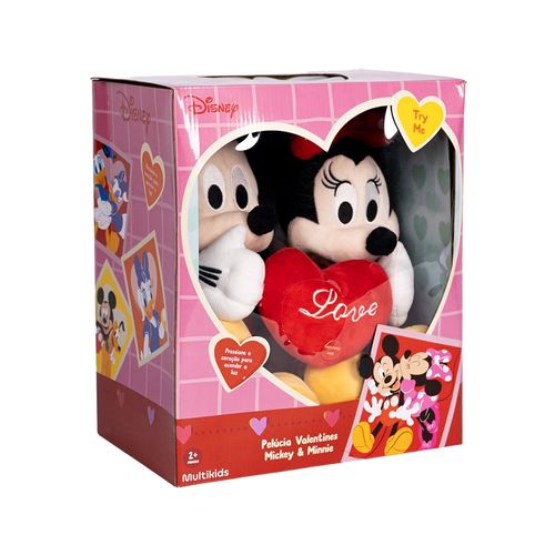 Pelúcia  Disney Mickey e Minnie Dia dos Namorados  - BR2429
