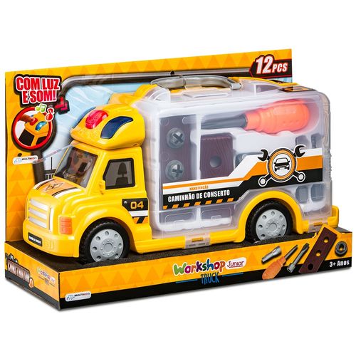 Caminhão de Construção Workshop Junior Truck Acessórios +3 Anos Multikids - BR899OUT [Remanufaturado]