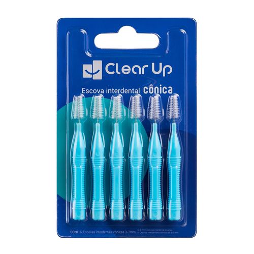 Escova Interdental Cônica 6 unidades Clear Up - Multi Saúde - HC599OUT [Remanufaturado]