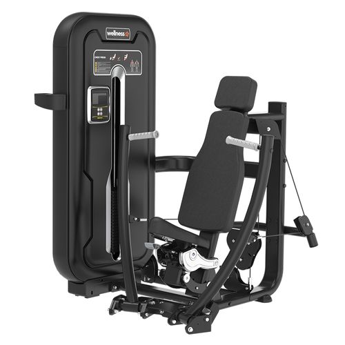 Chest Press (Supino Reto Maquina) Nivus Preto 120kg Profissional Wellness - EM384
