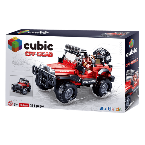 Blocos de Montar Jeep 253 Pcs Cubic Multikids - Br2284