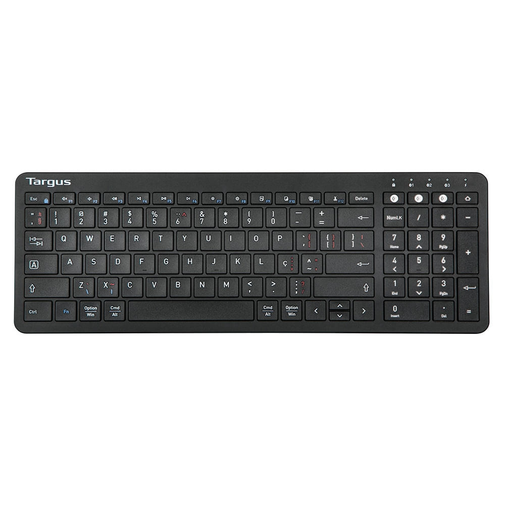 Teclado Targus Sem Fio Bluetooth 5.1 Antimicrobiano US Preto - AKB863US