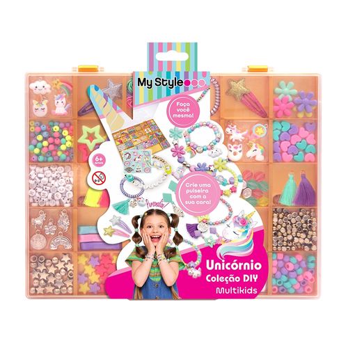 Kit de Pulseiras Infantil Coleção DIY Unicórnio My Style Multikids - BR2141OUT [Remanufaturado]