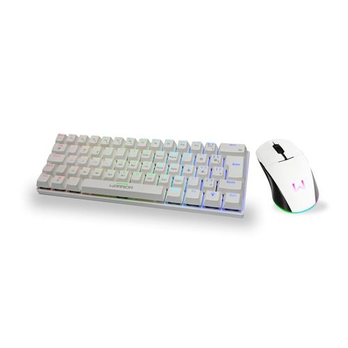 Mouse Dash Pixart 3335 Sem Fio Warrior + Teclado Gamer Mecânico Royal Precision Blue Switch - MO397K