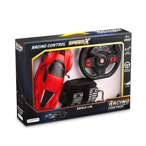 Carrinho Racing Control Speed X Vermelho Multikids - BR1142OUT [Remanufaturado]