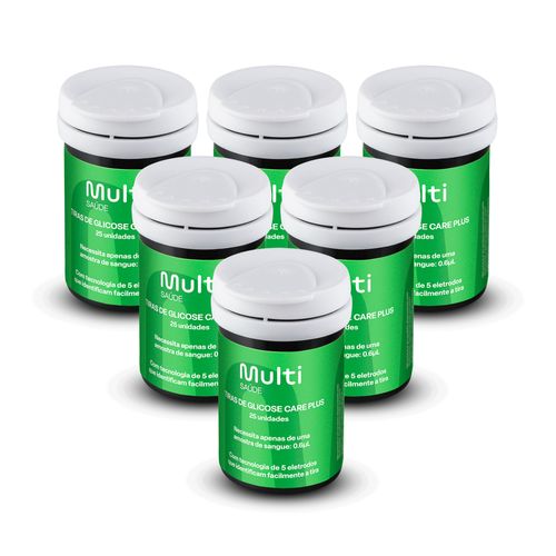Kit Aparelho Medidor de Glicemia Glicocheck Care Plus + 160 tiras para Glicemia + 100 Lancetas 28G - HC4871K