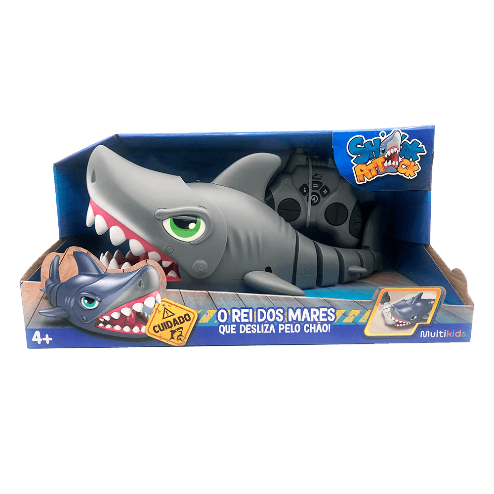 Tubarão de Controle Remoto Shark Attack Multikids - BR2061OUT [Reembalado]