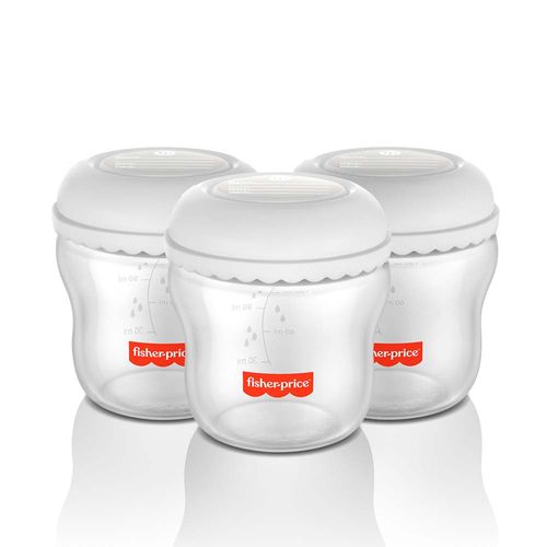 Kit 3 Frascos para Armazenar Leite 150 ml Mom's Essentials Frisher Price - BB1077OUT [Remanufaturado]