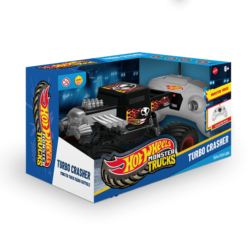 Monster Truck Turbo Crasher de Controle Remoto Hot Wheels 1:24 Multikids - BR2533