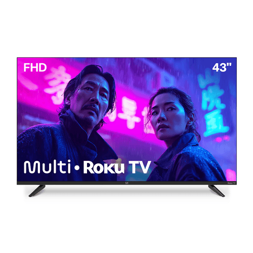 Smart TV DLED 43 FHD Multi Essencial Roku 3HDMI 2USB Wi-fi