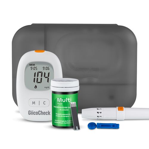 Monitor De Glicemia Glicocheck Care Plus Multi Saúde - HC487
