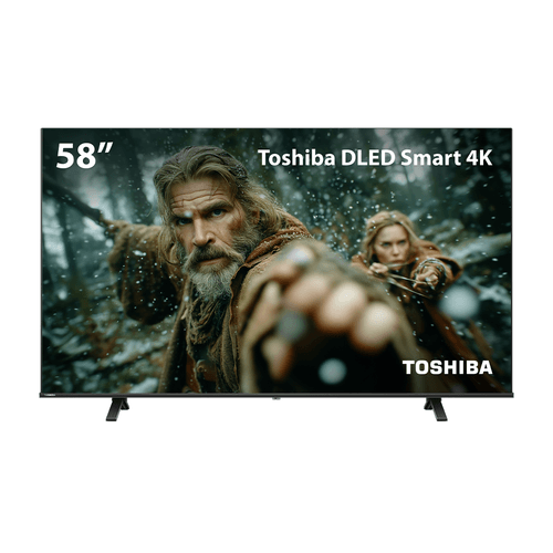 Smart TV DLED 58" 4K Toshiba VIDAA 3 HDMI 2 USB Wi-Fi