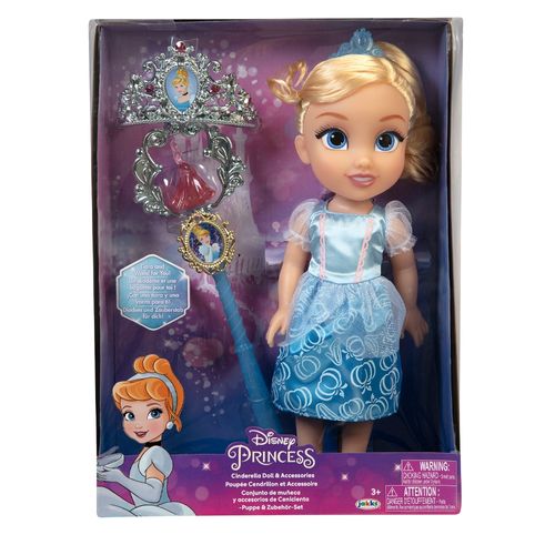 Boneca Princesas da Disney Multikids Cinderela com varinha e tiara - BR1926OUT [Remanufaturado]