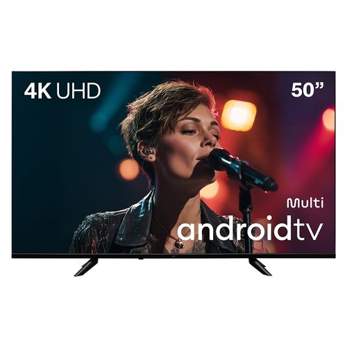 Smart TV 50" Multi 4K DLED Android TV 2 USB 3 HDMI com Comando de Voz - TL067MOUT [Remanufaturado]
