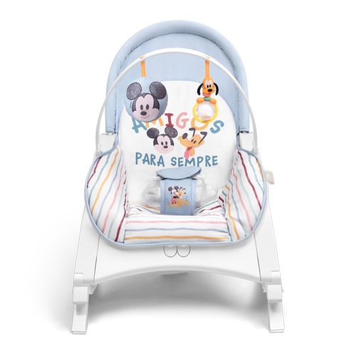 Cadeira de Descanso e Balanço Musical Happy Hop Mickey 0-20Kg Azul- BB383