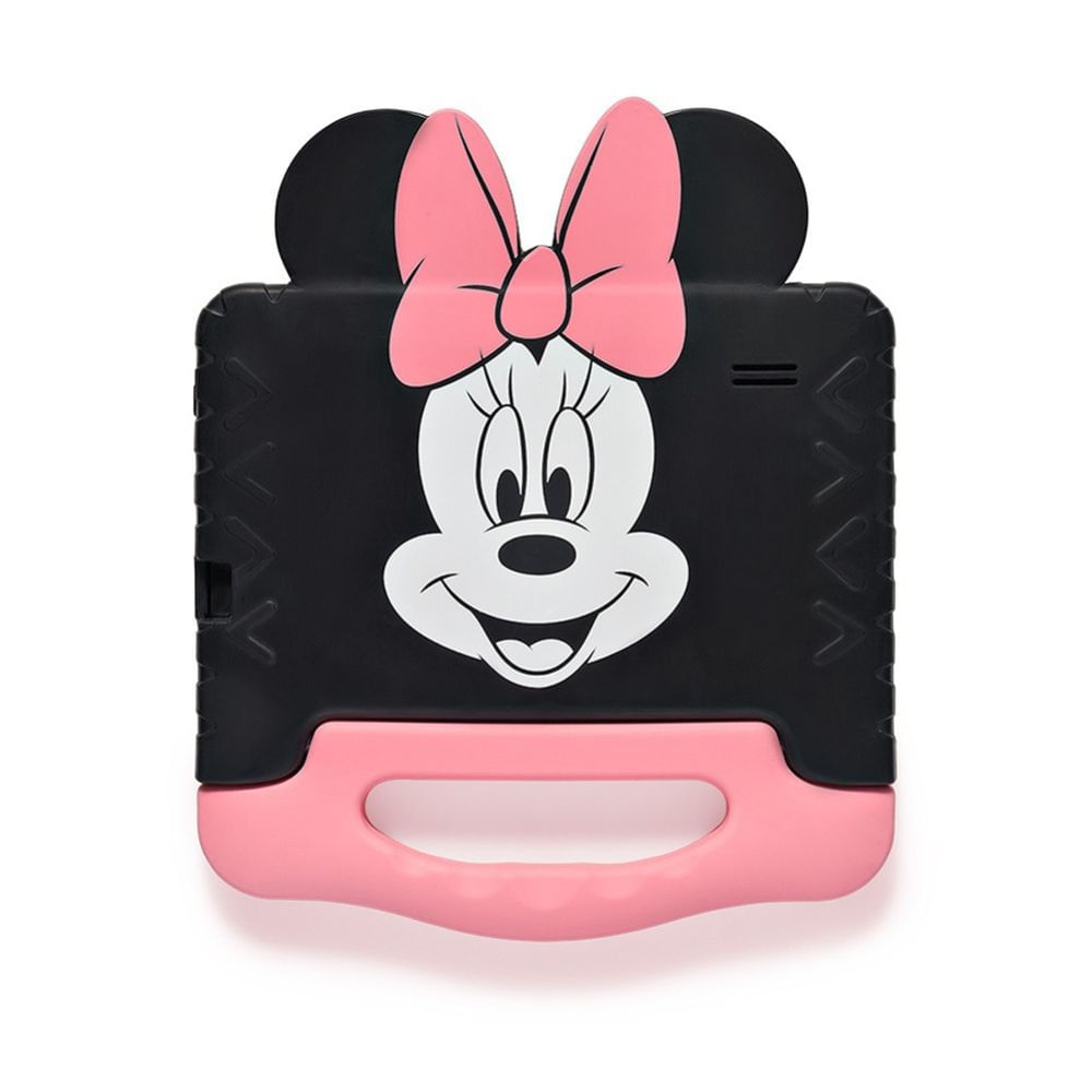 Encontraproduto.com.br - Tablet Infantil Minnie com Controle Parental 4GB RAM + 64GB + Tela 7 pol + Case + Wi-fi + Android 13 + Quad Core Multi - NB414OUT [Remanufaturado]