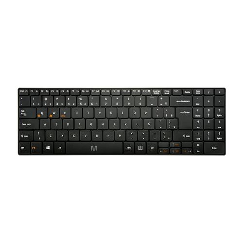 Teclado Sem Fio Slim Conexão Bluetooth Multimídia Teclas Scissor Preto Multi (Multilaser) - TC220