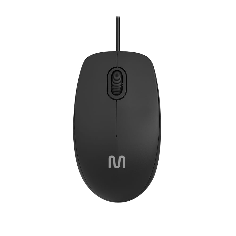 Mouse Com Fio MF400 USB 1200dpi Cabo de 180cm 3 Botões Silencioso Preto Multilaser - MO386OUT [Remanufaturado]