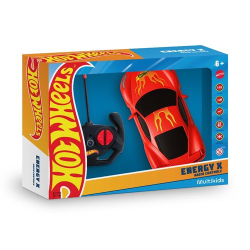 Carrinho de Controle Remoto Hot Wheels 4 Canais Vermelho Com Luz - BR2472OUT [Remanufaturado]