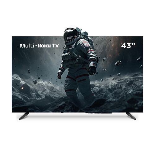 Smart TV Multi Roku 43" Smart DLED com imagem FHD Wi-fi 3 HDMI compatível com Alexa e Google Home - TL056M