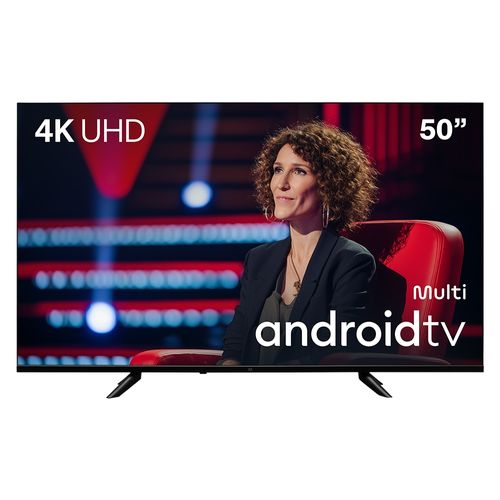 Smart TV 50" Multi 4K DLED Android TV 2 USB 3 HDMI com Comando de Voz - TL093E
