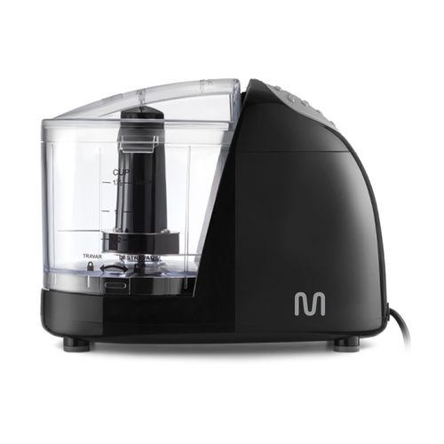 Mini Processador de Alimentos Jarra de 350ml c/ Lâminas Inox e Trava de Segurança 220v-100w Preto Multi - CE077OUT [Remanufaturado]