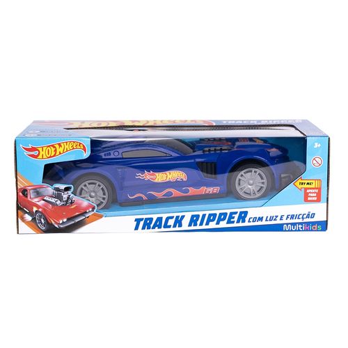 Hot Wheels Carros Track Ripper Azul com Luz e Som 42CM Tamanho Multikids - BR2264