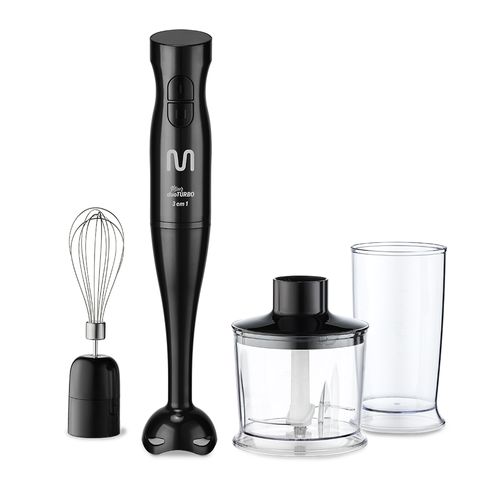 Mixer Duo Turbo 3 em 1 127V 200W Preto Multi Home - GO019