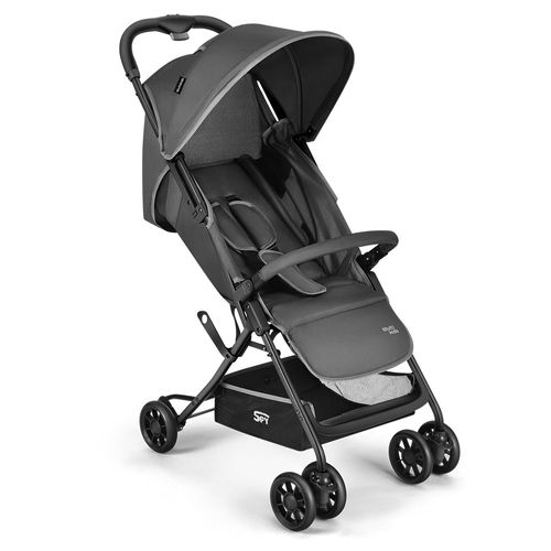 Carrinho de bebê compacto Multikids Spy 0 até 15kg Cinza - BB425OUT [Remanufaturado]