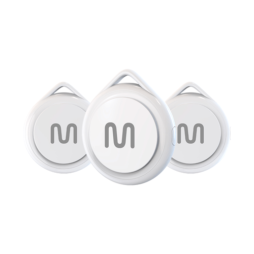 Kit 3 Rastreadores Bluetooth Multi MTag Branco - TAG01K1