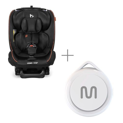 Kit Cadeirinha Infantil para Carro 0–36 kg Isofix Litet All Stages Concept + Rastreador Bluetooth Multi MTag BB485K