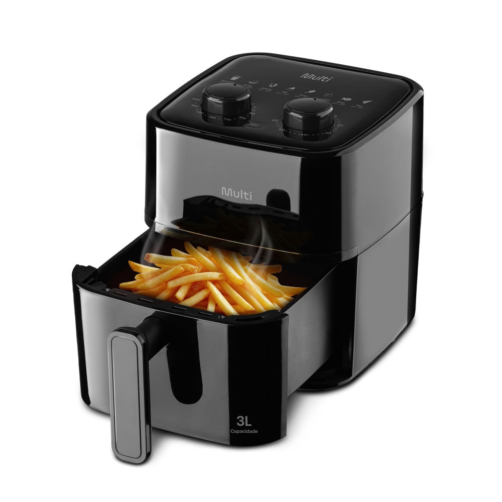 Fritadeira Elétrica Air Fryer 3L 1200W 127V Multi - GO250OUT [Reembalado]