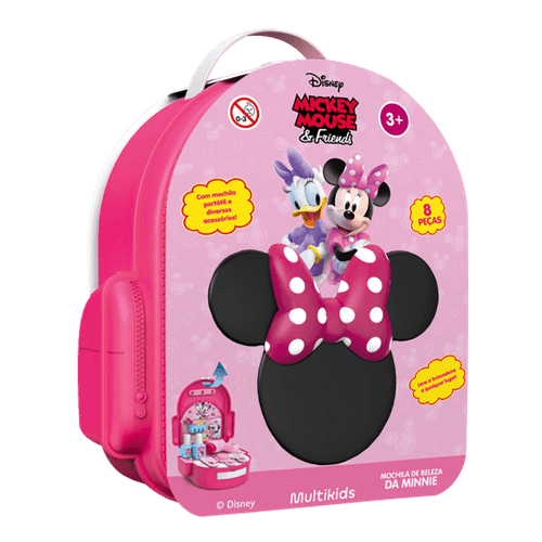 Mochila de Beleza da Minnie com Acessórios Multikids - BR2187